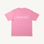NON Athletics Oversized Tee in Rosa – Rückansicht mit N·N Logo und アスレチックス Schriftzug